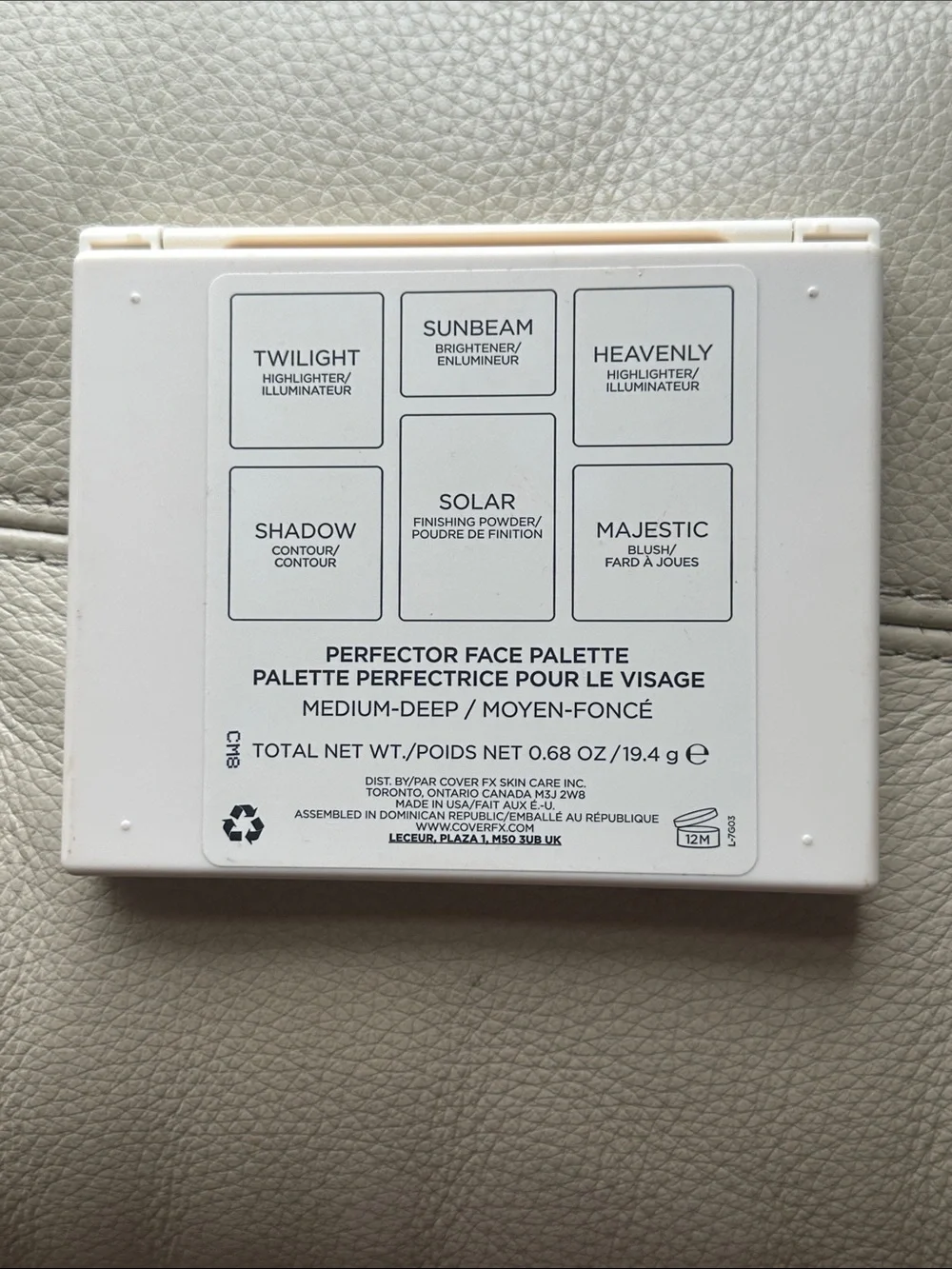 COVER FX Perfector Face Palette Medium- Deep NWOB Full Face Makeup GLOW Sephora